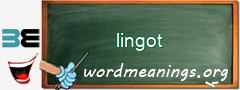 WordMeaning blackboard for lingot